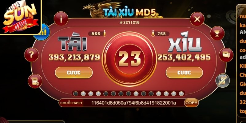 Tài Xỉu MD5 Sunwin – Trải Nghiệm Cá Cược Minh Bạch Hấp Dẫn 2 Quy tắc so mã MD5 cơ bản