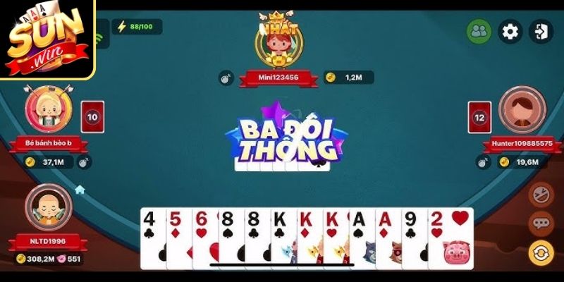 Việc đếm lá giúp cân bằng trong cách chia bài tiến lên 